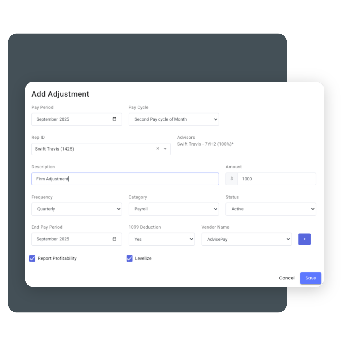 AdvisorBOB Website Image - Adjustments - Features