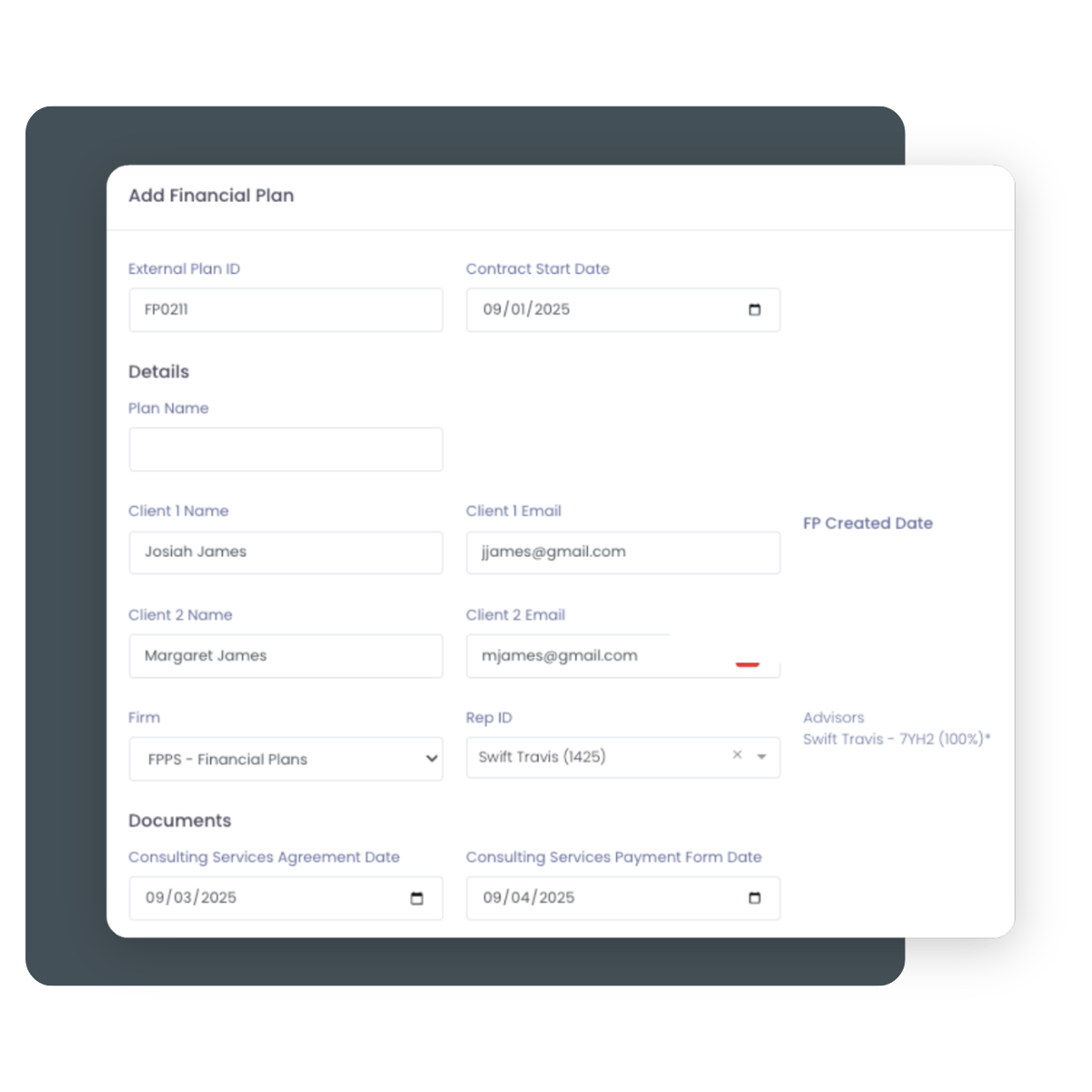 AdvisorBOB Website Image - Financial Plans - Features