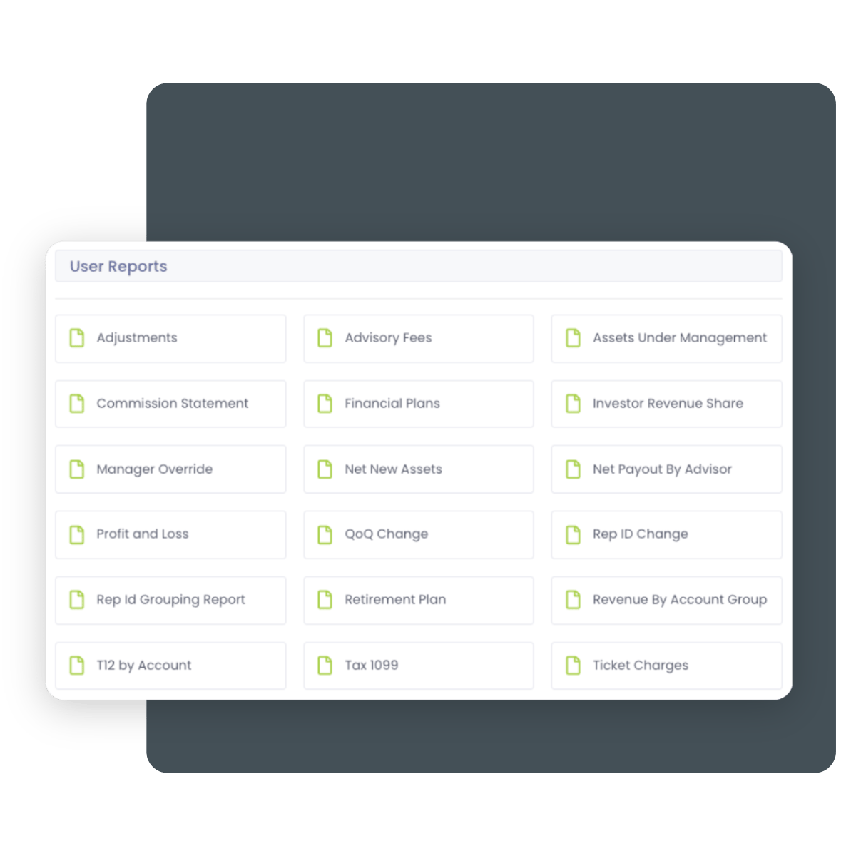 AdvisorBOB Website Image - Reporting - Features