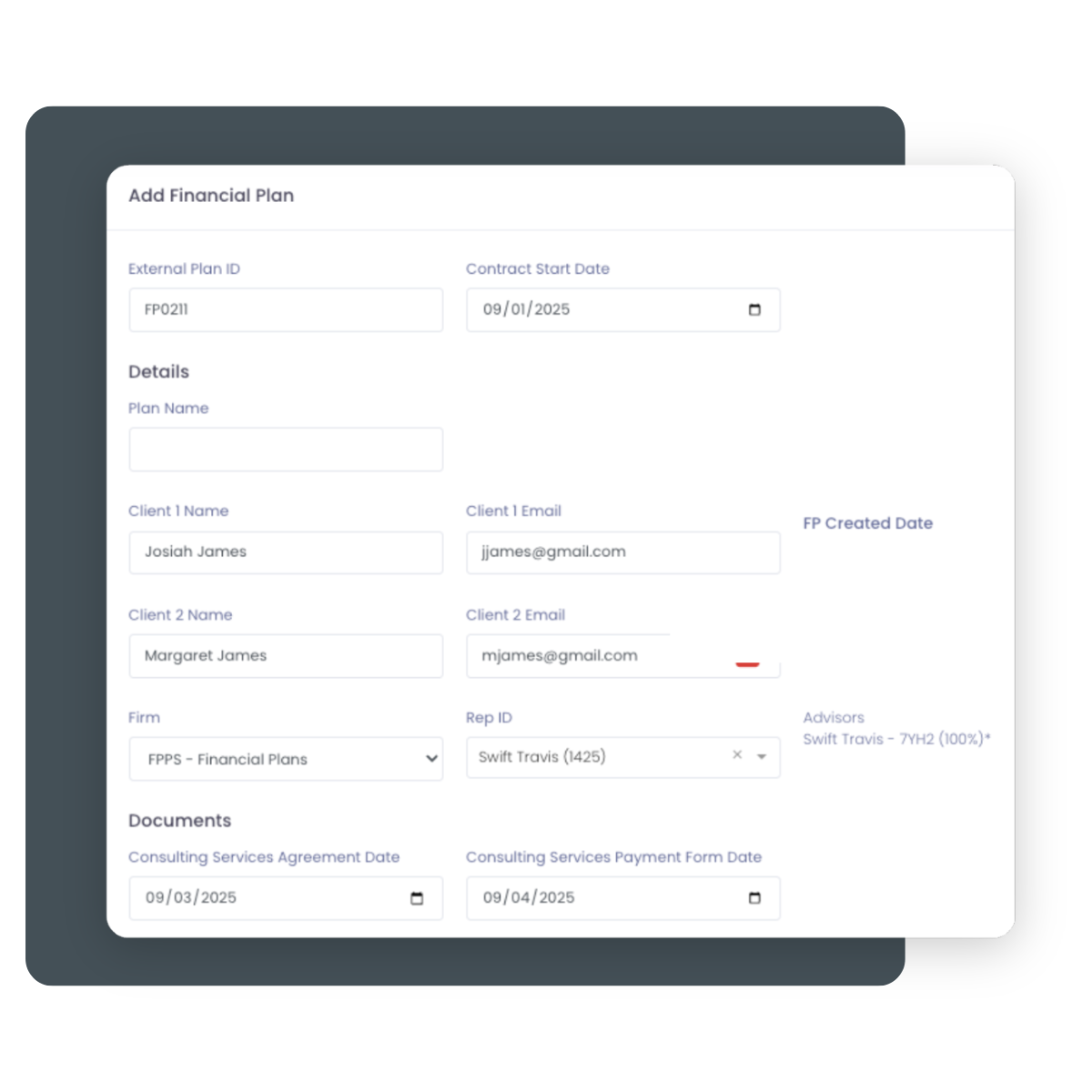 AdvisorBOB Website Image - Financial Plans - Features
