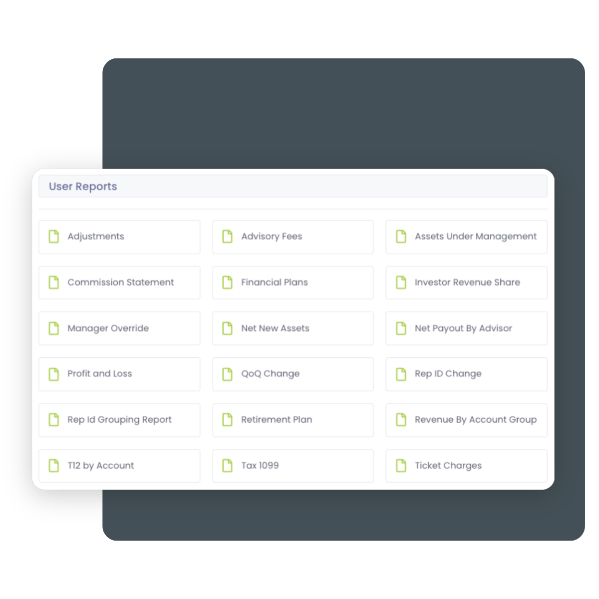 AdvisorBOB Website Image - Reporting - Features